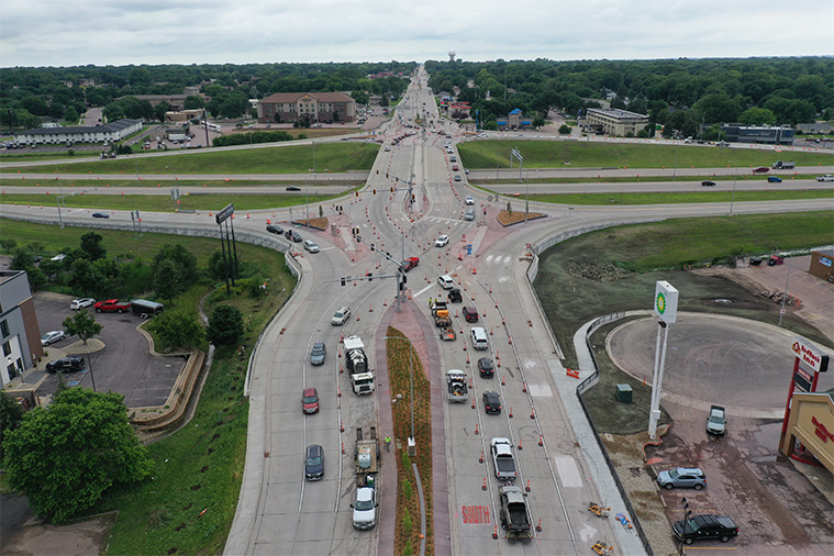 Construction progress on 41st Street bridge